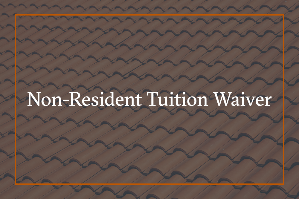 Non-Residency Tuition Waiver