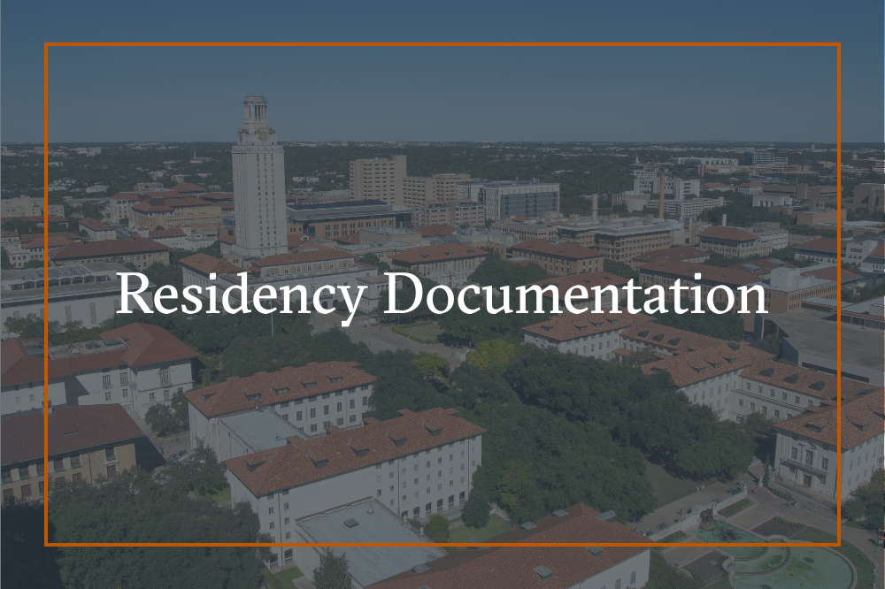 Texas Residency Documentation